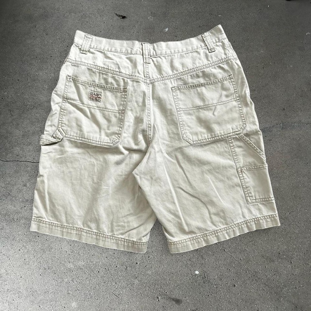 Y2K old navy baggy tan carpenter shorts Size 34